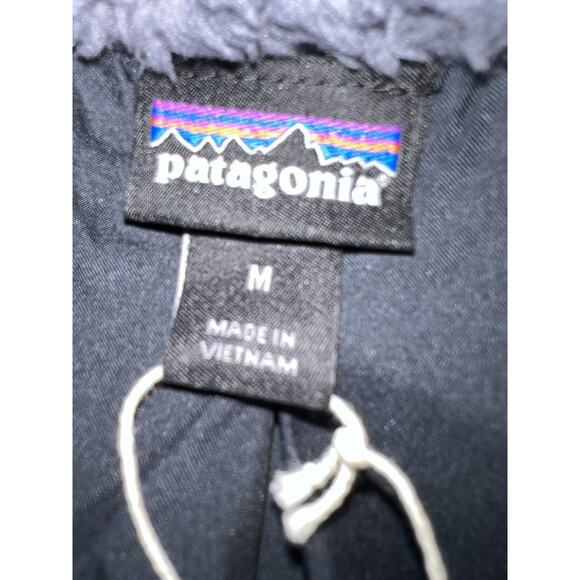 Patagonia Los Gatos Vest Sz M Gray Smolder Blue Fleece Full Zip Pockets - Picture 4 of 7